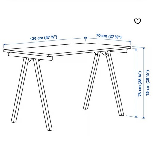 【美品】IKEA デスク・チェアセット