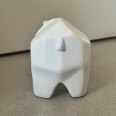 ホワイトセラミック　シロクマの置物　フランス　ブロカントの画像
