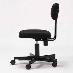 無印良品　ワーキングチェア　ブラック　黒　2009 作業椅子　デスクチェアの画像