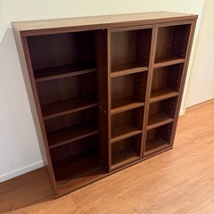 本棚 ダブルスライド の画像