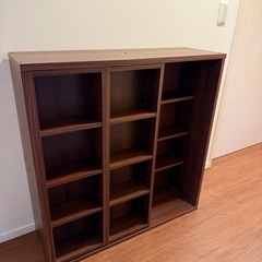 本棚 ダブルスライド の画像