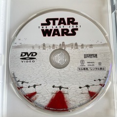 DVD スターウォーズ　最後のジェダイ STARWARS THE LAST JEDI 正規品　ディズニー　ジョージルーカス　美品の画像