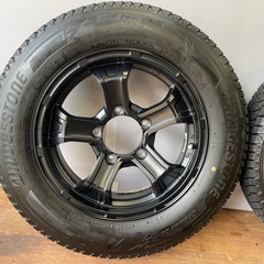 ★ブリジストンスタッドレス ★スズキジムニー★JB23★スタッドレスタイヤセット★チェーン付★の画像