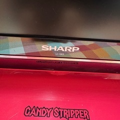 SHARP ピンク色　希少！の液晶テレビ19型の画像