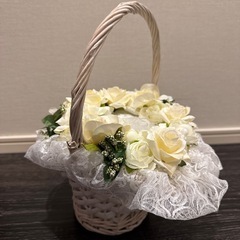 ウェディング　ブライダル　カゴ型リングピローの画像