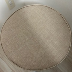 折りたたみスツール ベージュ　軽量・クッション厚めの画像