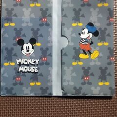 ミッキーマウス MICKEY MOUSE マルチケース クリアファイル 新品 ディズニーの画像