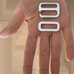 アルミ製フックと角カンの画像