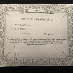 ロイ・リキテンスタイン リトグラフ COA付きの画像