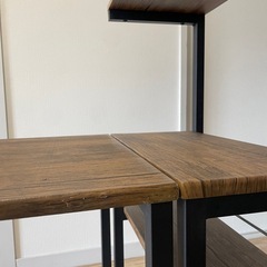 ラック付きデスク　学習机　作業机の画像