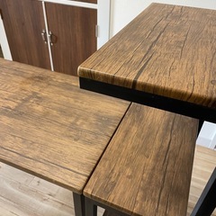 ラック付きデスク　学習机　作業机の画像