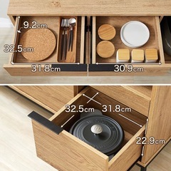 キッチン収納 キャビネットの画像