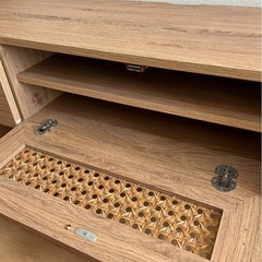 LOWYA ラタン調　テレビボードの画像