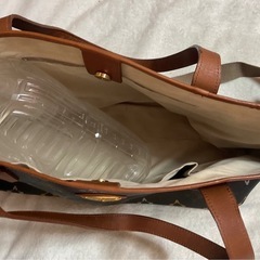 ☺️鞄 ハンドバッグ   ショルダーバッグ 25✖️52✖️16cm  焦茶色に柄の画像