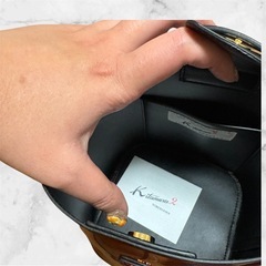 キタムラ エナメル ワインレッド ショルダーバッグ ハンドバッグ 2wayの画像