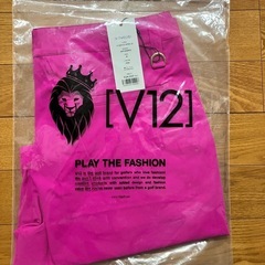 V12 V TWロゴ入りピンクショートサイズMの画像