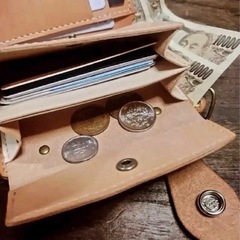 国内最高峰栃木レザーMiddle Leather Wallet  Wildの画像