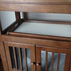 カントリー調 キッチンワゴンの画像