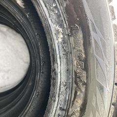 人気の後年式2023年ブリヂストンスタッドレス155/65/14の画像