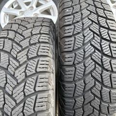軽自動車　スタッドレス　ダイハツ純正ホイールの画像
