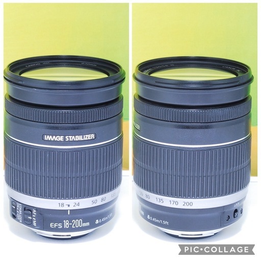 これ1本でOK✨超万能レンズ✨Canon EF-S 18-200mm f3.5-5.6 IS 手ぶれ