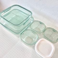 【無料】iwaki 耐熱ガラス 保存容器 タッパー まとめての画像