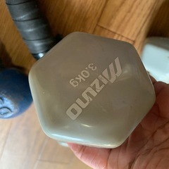 鉄アレイ　セット　3キロ　2キロ　1.5キロの画像