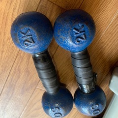 鉄アレイ　セット　3キロ　2キロ　1.5キロの画像