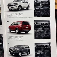 ランドクルーザー300カタログの画像