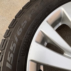 軽自動車　スタッドレス　スズキ純正ホイールの画像