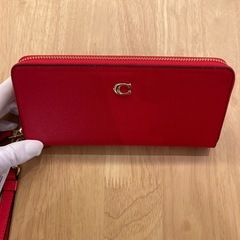 コーチ　コンチネンタルレッド長財布J①【新品未使用】の画像