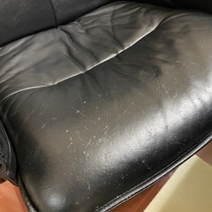 【引渡し限定】レザー調リクライニングチェアの画像