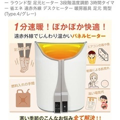 足元パネルヒーター
の画像