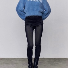 EMODA デニムパンツ　ブラックスキニー　Mサイズの画像