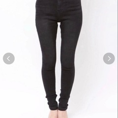 EMODA デニムパンツ　ブラックスキニー　Mサイズの画像