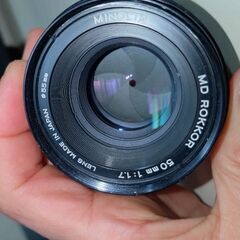 良品 minolta md ROKKOR 50mm F1.7 ＊分解清掃済の画像