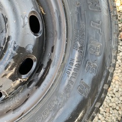 軽トラ　日本製スノータイヤタイヤホイール　5本セットの画像