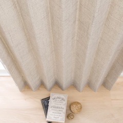 ニトリ 裏地付き遮熱カーテン リフレ グレー 約108×190(実測) 2枚の画像