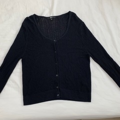 UNIQLO:C ブラック カーディガンの画像
