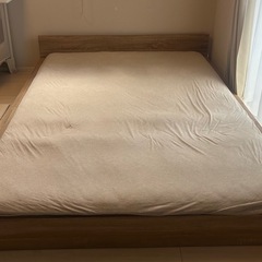【6.9万円相当】ロウヤ ベッドフレーム+ゴクミン マットレス+ボックスシーツの画像