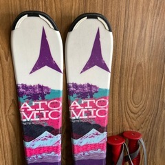 スキー　板＆ポールの画像