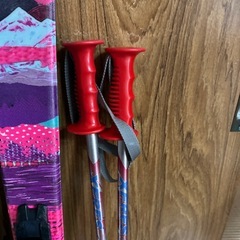 スキー　板＆ポールの画像