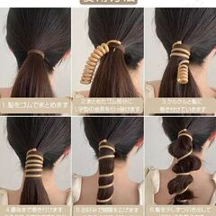 フラワーチャーム/コイルヘアゴム（新品）の画像