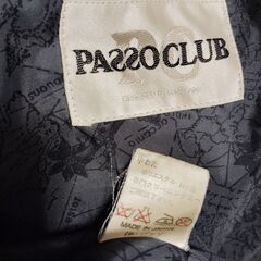 Pazzo CLUB　パッゾ　袖革スタジャン　スタジアムジャンパー　日本製　ネイビー　sizeL相当の画像