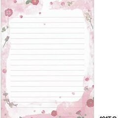 ボリュームレターパッド（ピンク）4柄×20枚×15冊の画像