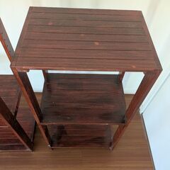 ニトリ　パインラック3段　幅42.5×奥行30×高さ82.8cmの画像