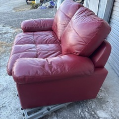 本革 ニトリ 2Pソファ　の画像