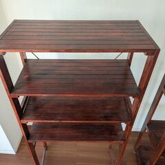 ニトリ　パインラック　幅61.5 x 奥行30 x 高さ121.2cmの画像