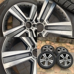 スタッドレスタイヤ ホイール セット 20インチ 112 265/55R20 冬タイヤ 112の画像