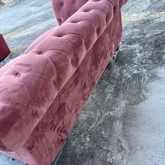 ソファ　2人~3人がけ　ベロア素材　の画像